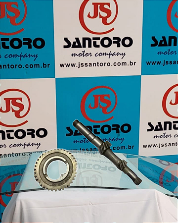 Eixo Carretel+engrenagem Da 1ª Marcha Kombi A Ar