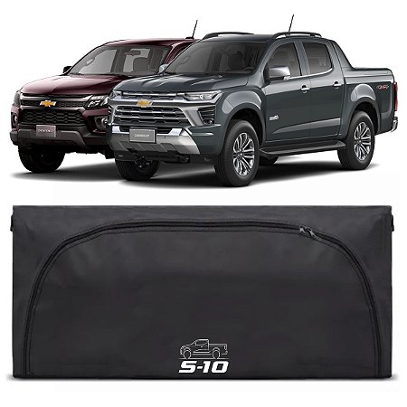 Bolsa Caçamba Chevrolet S10 420 Lts Premium Maleiro Pickup Caminhonete Instala Fácil Sem Furar A Caçamba