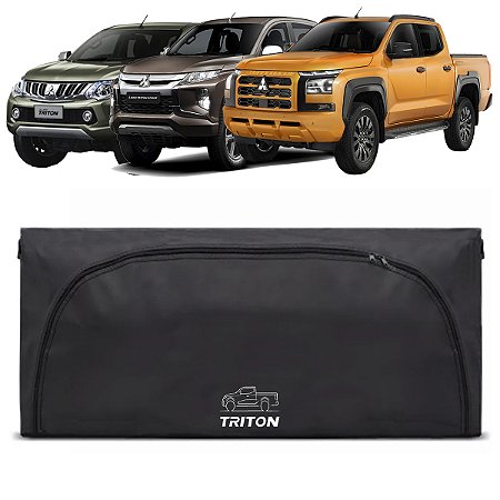 Bolsa Caçamba Mitsubishi Triton L200 420 Lts Premium Instala Sem Furar A Caçamba Maleiro Pickup Caminhonete