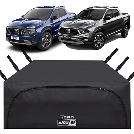 Bolsa Caçamba Inteira Fiat Toro Volcano Impermeável 708 Lts Premium Instala Sem Furar A Caçamba Maleiro Pickup Caminhonete Toro Volcano