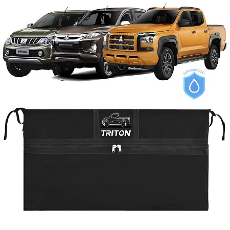 Bolsa Caçamba Mitsubishi L200 Triton Impermeável 420 Lts Premium Instala Sem Furar A Caçamba Maleiro Pickup Caminhonete Triton L200