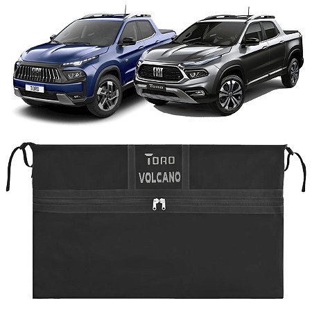 Bolsa Caçamba Fiat Toro Volcano Impermeável 450 Lts Premium Maleiro Pickup Caminhonete Instala Fácil Sem Furar A Caçamba