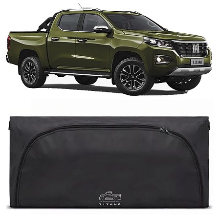 Bolsa Caçamba Fiat Titano 525 Lts Premium Instala Sem Furar A Caçamba Maleiro Caminhonete Pickup Abertura Frontal Em Arco Ranch Endurance Volcano