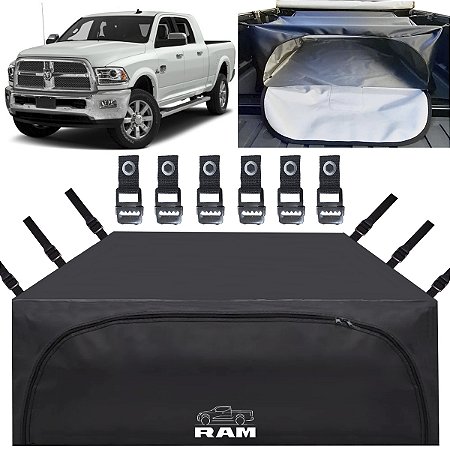 Bolsa Caçamba Dodge Ram 2500 3500 1500 Classic Impermeável 708 Lts Premium Instala Sem Furar A Caçamba Maleiro Pickup Caminhonete Dodge Ram