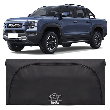 Bolsa Caçamba BYD Shark 540 Lts Impermeável Abertura Frontal Reforçada Premium Instala Sem Furar A Caçamba Maleiro Pickup Caminhonete