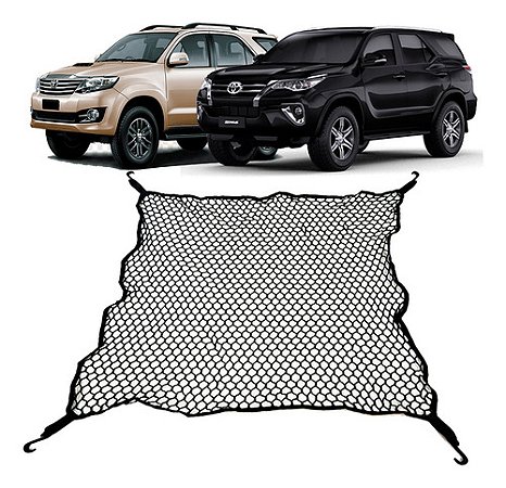 Rede Porta-malas Toyota SW4 100x100 Poliéster com Ganchos e Elástico nas Pontas