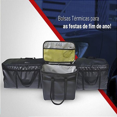 Bolsa Térmica 20 Litros Reforçada Desmontável Lavável e Dobrável Forrada com Manta Térmica