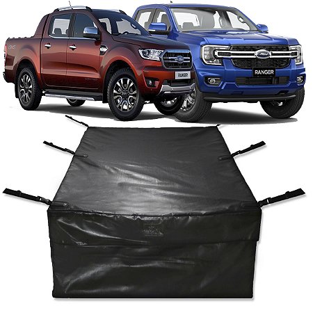Bolsa Caçamba Ford Ranger 100% Impermeável 640 Lts Premium Instala Fácil Sem Furar A Caçamba