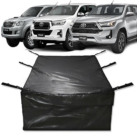 Bolsa Caçamba Toyota Hilux 100% Impermeável 640 Lts Premium Instala Fácil Sem Furar A Caçamba