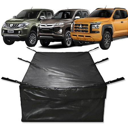 Bolsa Caçamba Mitsubishi L200 Triton 100% Impermeável 640 Lts Premium Instala Fácil Sem Furar A Caçamba