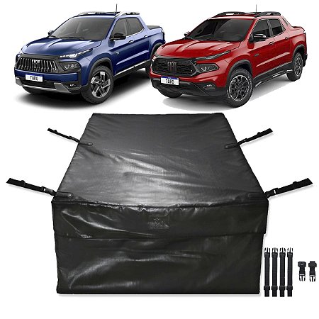 Bolsa Caçamba Fiat Toro 100% Impermeável 407 Lts Reforçada Premium Instala Sem Furar a Caçamba