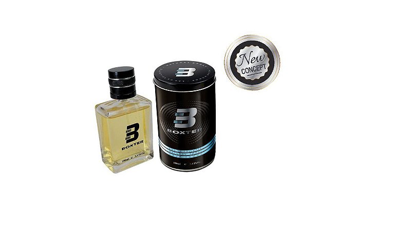 Perfume Boxter Black Eau Toilette NEW CONCEPT 100 ml Metalbox