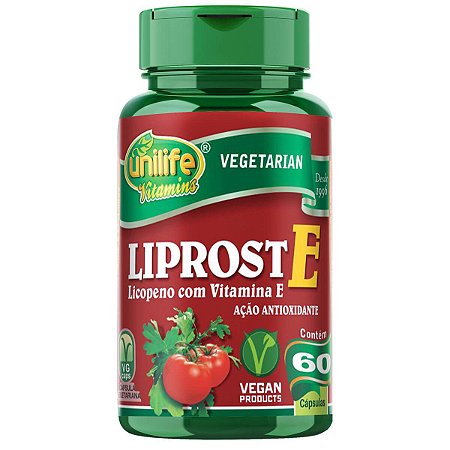 Liprost E - Licopeno com Vitamina E  Unilife - 60 cápsulas