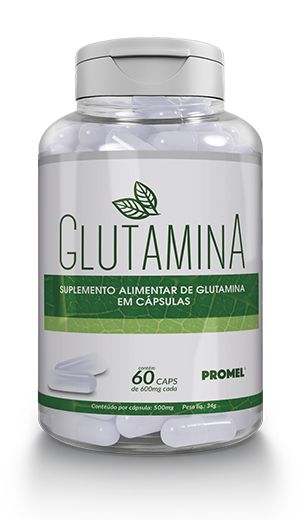 Glutamina – Frasco com 60 caps de 600mg