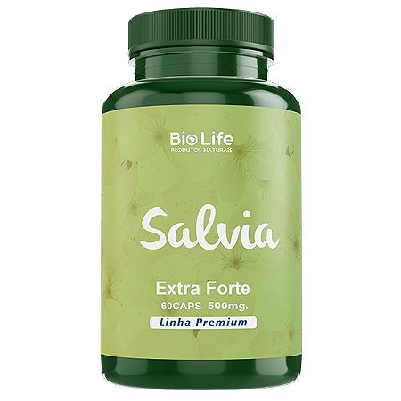 Salvia - 60 Cápsulas - 500mg