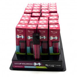 BOX - GLOSS LIP VOLUMOSO MAX LOVE 3 EM 1 C/ 32 PEÇAS - COR  303