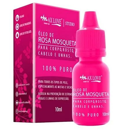 ÓLEO DE ROSA MOSQUETA 100% PURO MAX LOVE - ML-297 - 10 ML