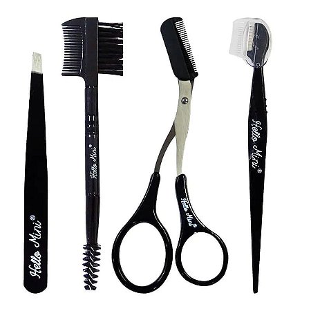 KIT PARA SOBRANCELHA COM 05 PEÇAS BEAUTY TOOLS - 8090