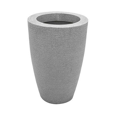 VASO CONE GRAFIATO 45 CINZA GRANITO