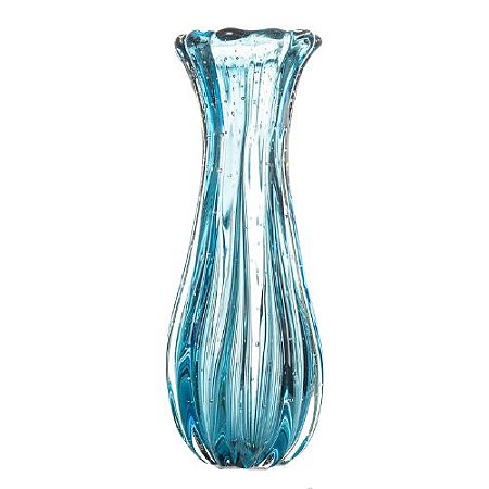 VASO DECORATIVO EM MURANO - AQUAMARINE - POWERFULL - TAM GG