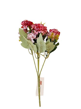 Hortensia Decorativa Rosa - 29cm