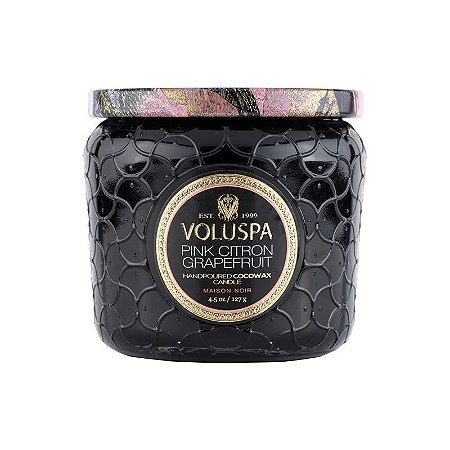 VELA POTE VIDRO +35H PINK CITRON GRAPEFRUIT VOLUSPA PROXIMA AO VENCIMENTO