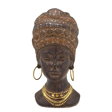 AFRICANA DECOR RUSTICA EM RESINA