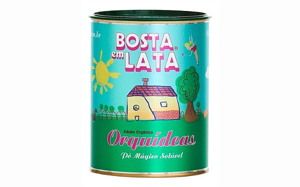 Fertilizante Orgânico Bosta Em Lata Orquídeas 400g