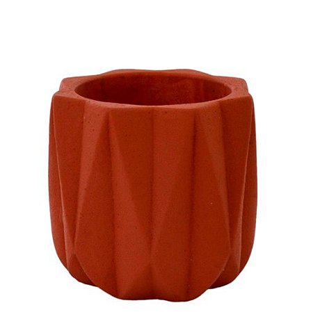 CACHEPOT GEOMETRICO TERRACOTA M