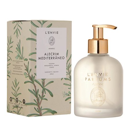 SABONETE LIQUIDO ALECRIM MEDITERRANEO - 200ML LENVIE