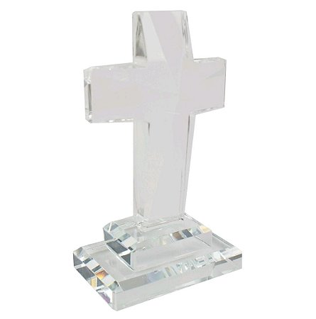 ESCULTURA CRUCIFIXO DECOR DE CRISTAL