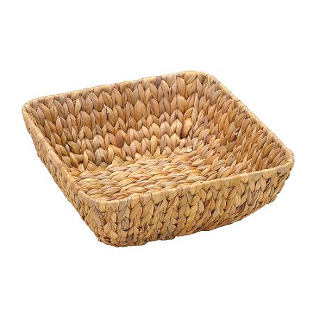 CESTA DE RATTAN E METAL DECOR M