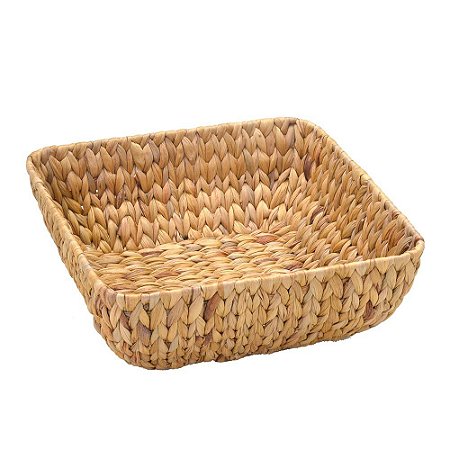 CESTA DE RATTAN E METAL DECOR G