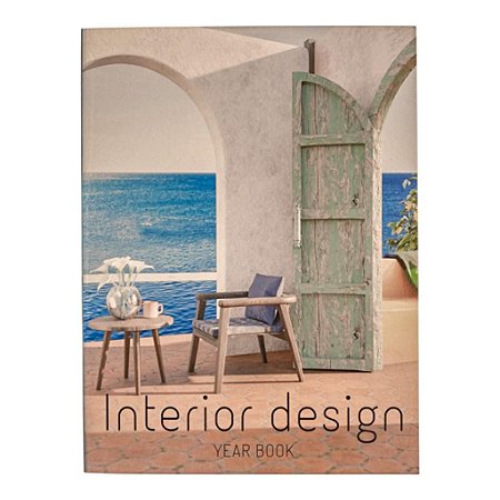 CAIXA LIVRO DE MADEIRA INTERIOR DESIGN CINZA CLARO G