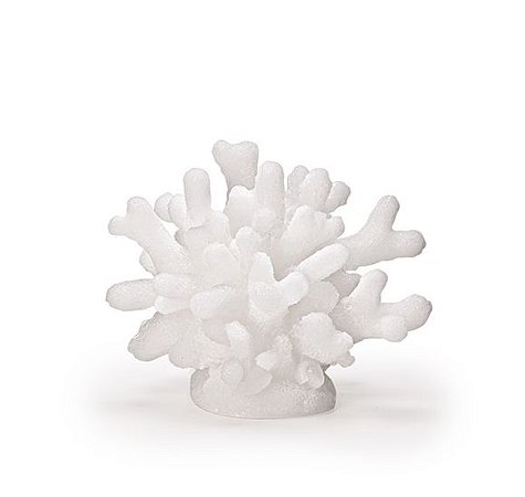 ESCULTURA VELA CORAL MARINHO BRANCO