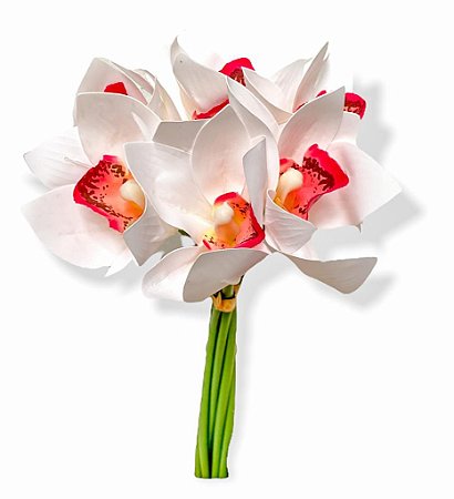 Buque Orquidea Cymbidium - Mix Rose 31cm