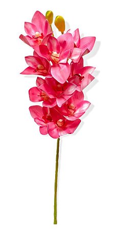 Galho 10 Orquidea Cymbidium Grande Toque Real - Pink 63cm