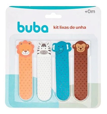 Kit Lixas De Unha Selva Personagens C/4 Unid Buba