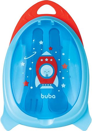 KIT REFEICAO COM TALHER - FOGUETE AZUL BUBA