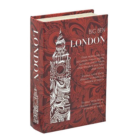 CAIXA LIVRO DECORATIVO BIG BEN LONDON