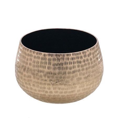 VASO METAL INDIANO BRONZE DECORATIVO 15cm