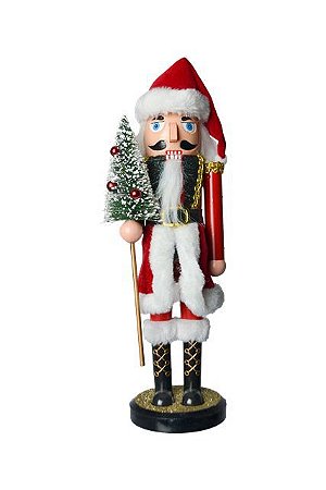 QUEBRA NOZES NOEL DECOR VERMELHO/BRANCO 28cm