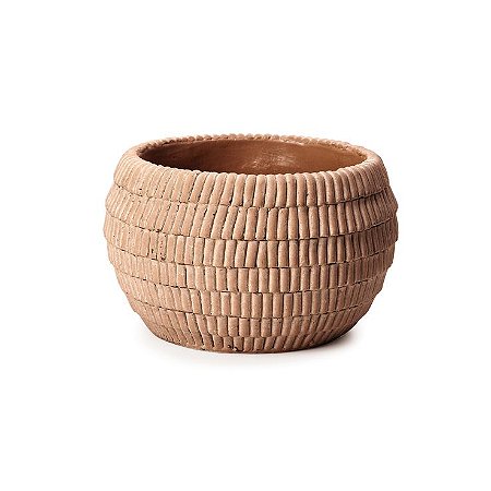 CACHEPOT EM CIMENTO TERRACOTA RUSTICO 13cm