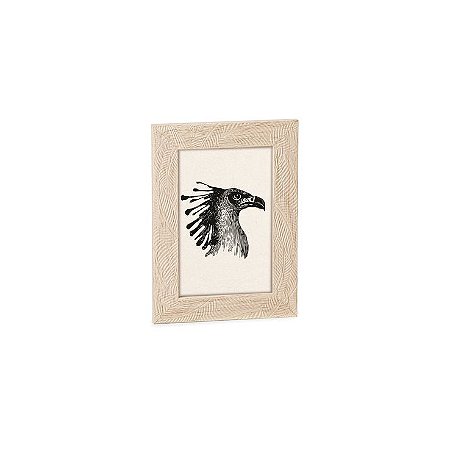 PORTA-RETRATO EM POLIESTIRENO AMADEIRADO - 10X15cm