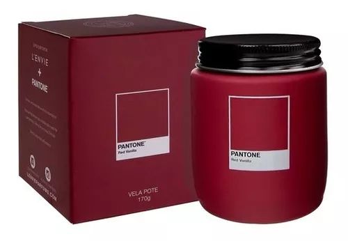 VELA POTE RED VANILLA PANTONE LENVIE - 170GR