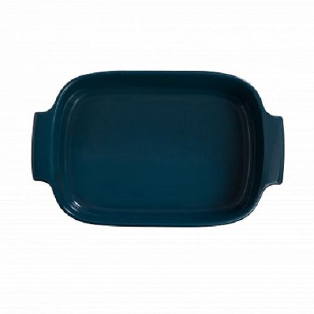 TRAVESSA RETANGULAR PORCELANA 37X26cm - VERDIGRIS GERMER