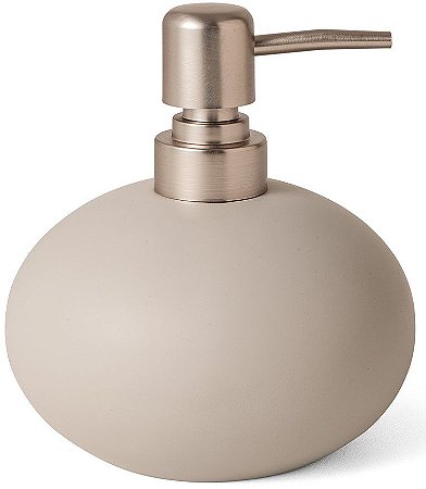 PORTA-SABONETE LIQUIDO EM CIMENTO CINZA DECOR MART