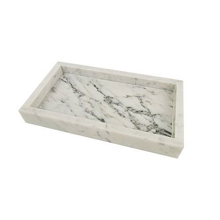 BANDEJA DE LAVABO DE MARMORE BRANCO 20cm
