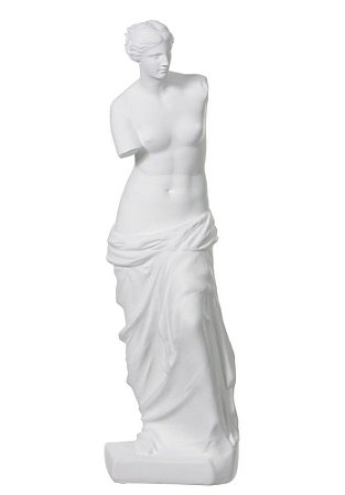 ESCULTURA DECOR POLIRESINA VENUS BRANCO 48cm