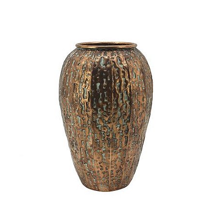 VASO DE METAL DOURADO ENVELHECIDO 49cm